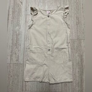 Wonder Nation 100% Cotton Romper Cream